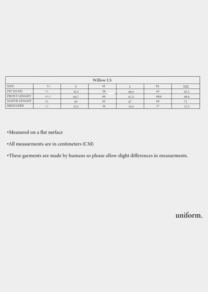 UNIFORM GARMENTS Willow LS Tee Sage