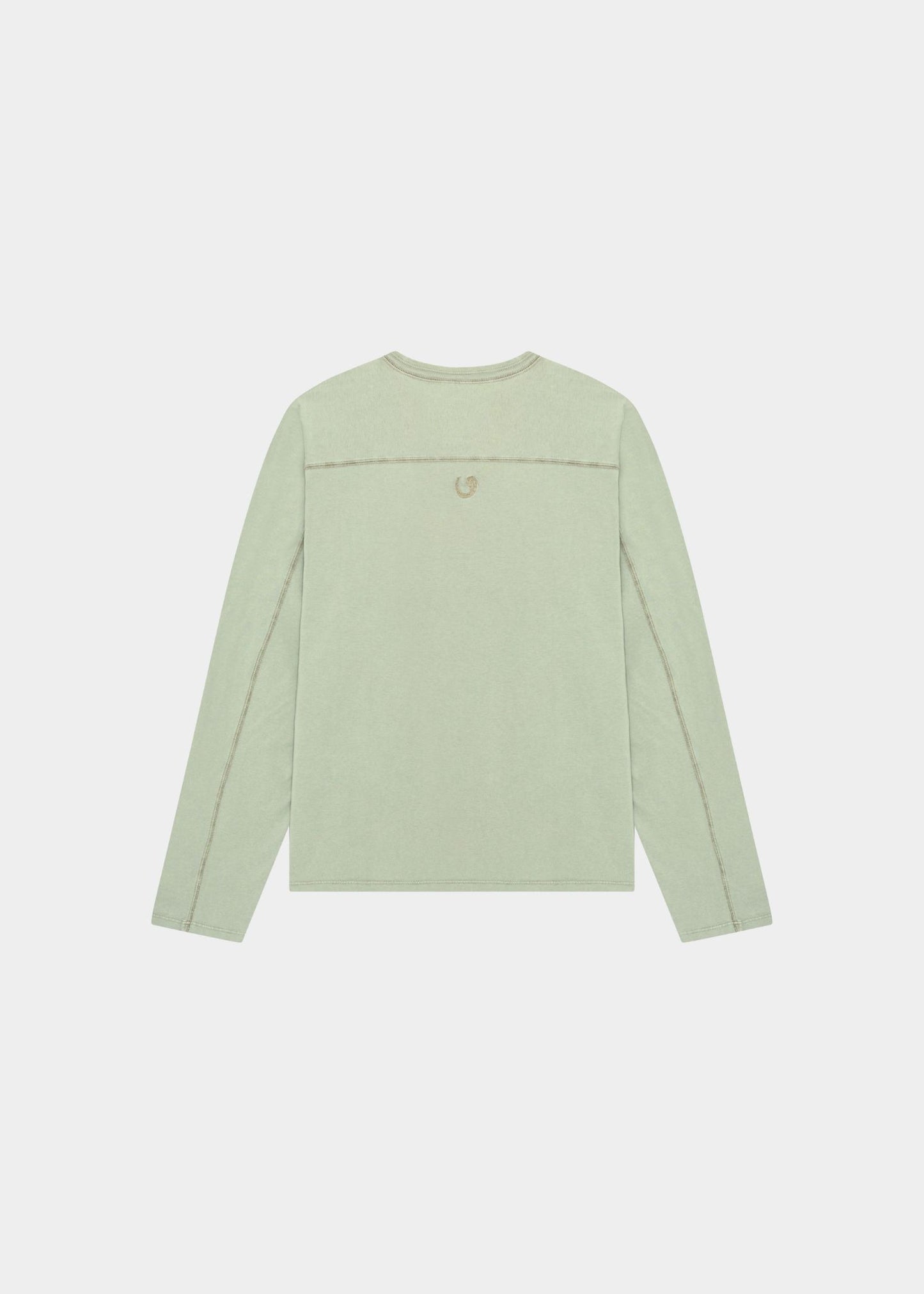 Light green long-sleeve shirt on a white background