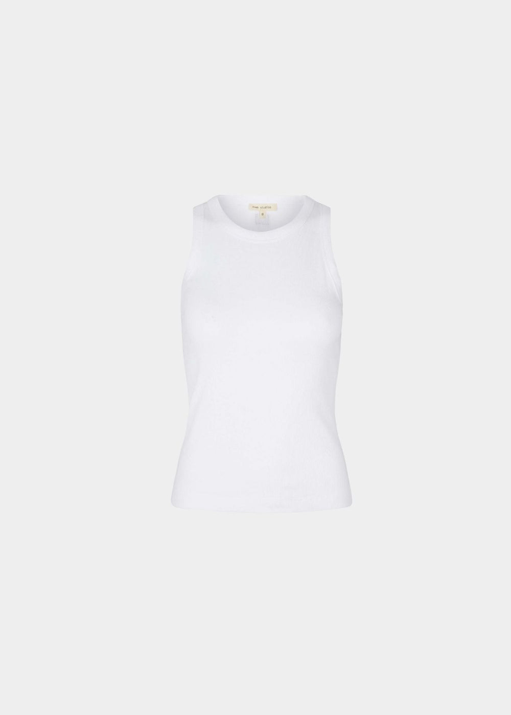 ESMÉ STUDIOS Blossom Racerback Rib Tank White