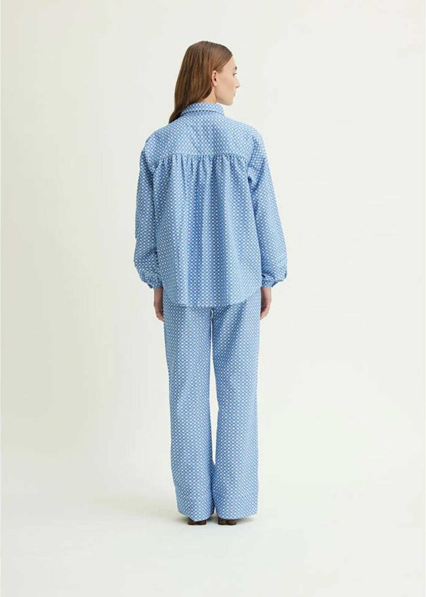 SCHULZ BY CROWD Selma Shirt Blue/White
