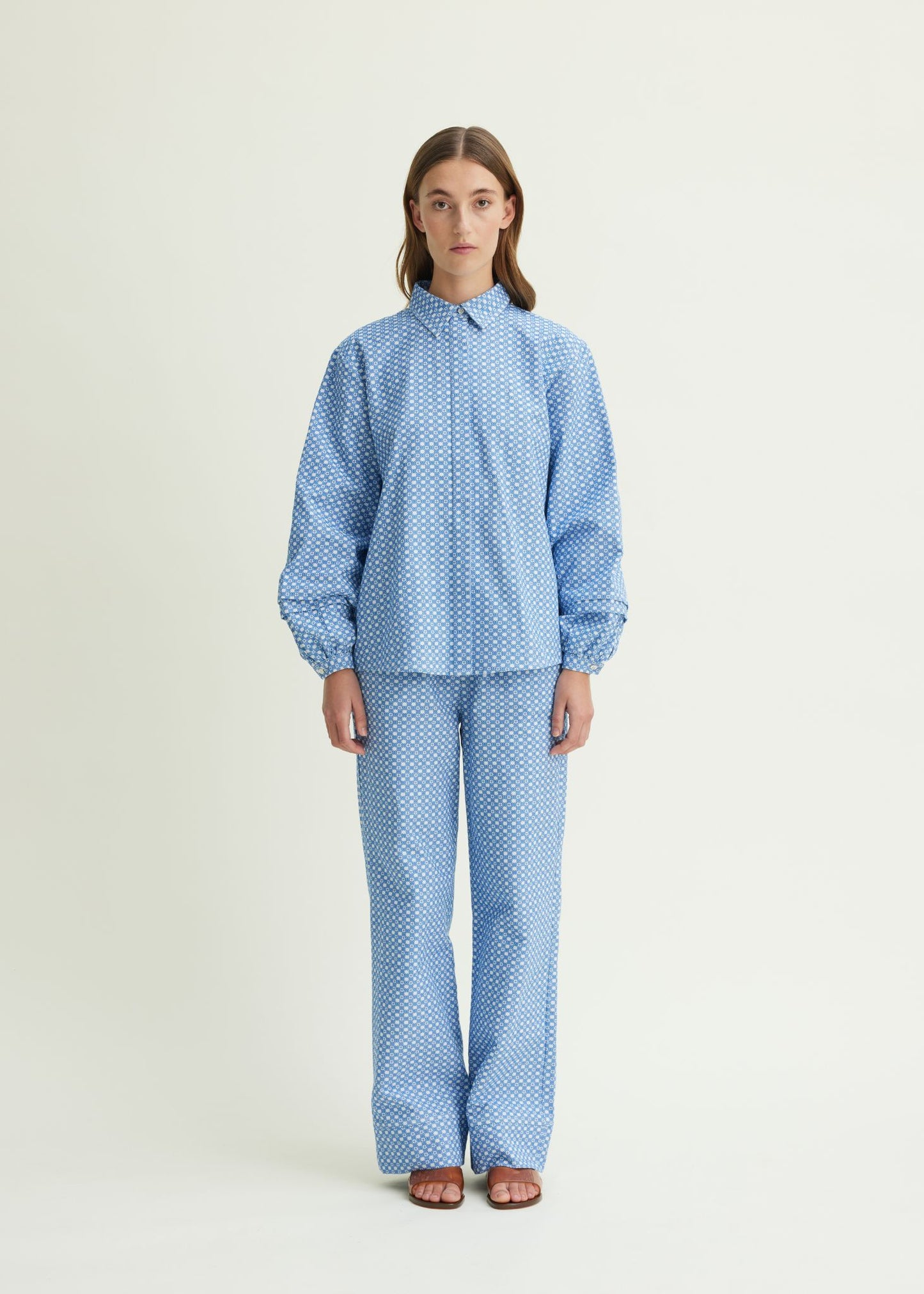 SCHULZ BY CROWD Selma Shirt Blue/White