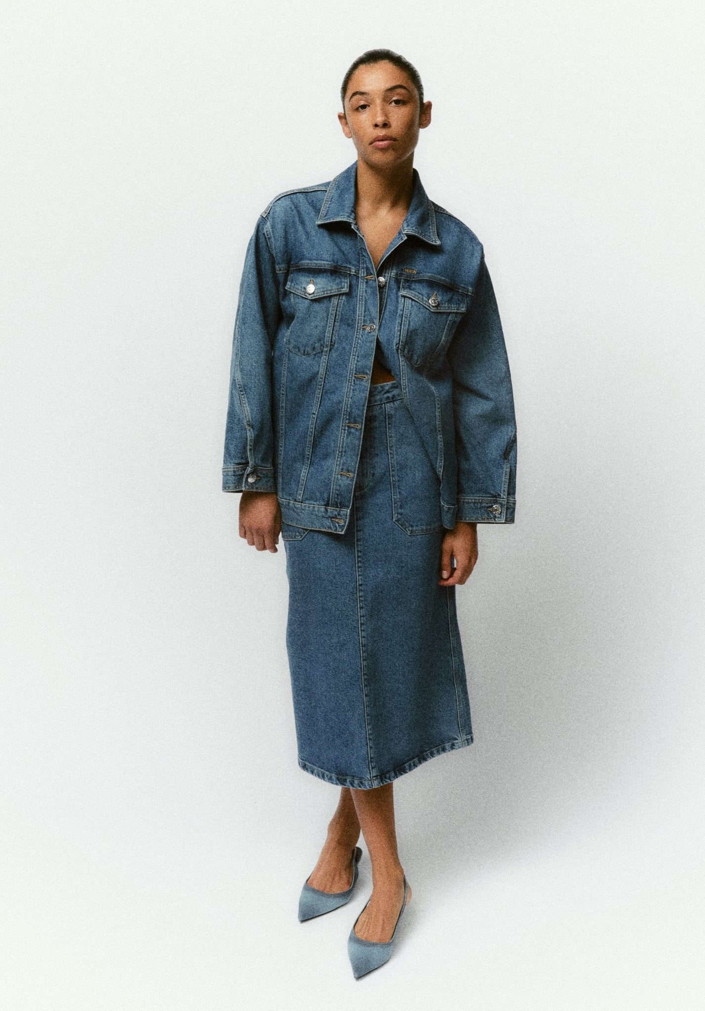 TOMORROW DENIM Arizona Oversize Denim Jacket Long Beach