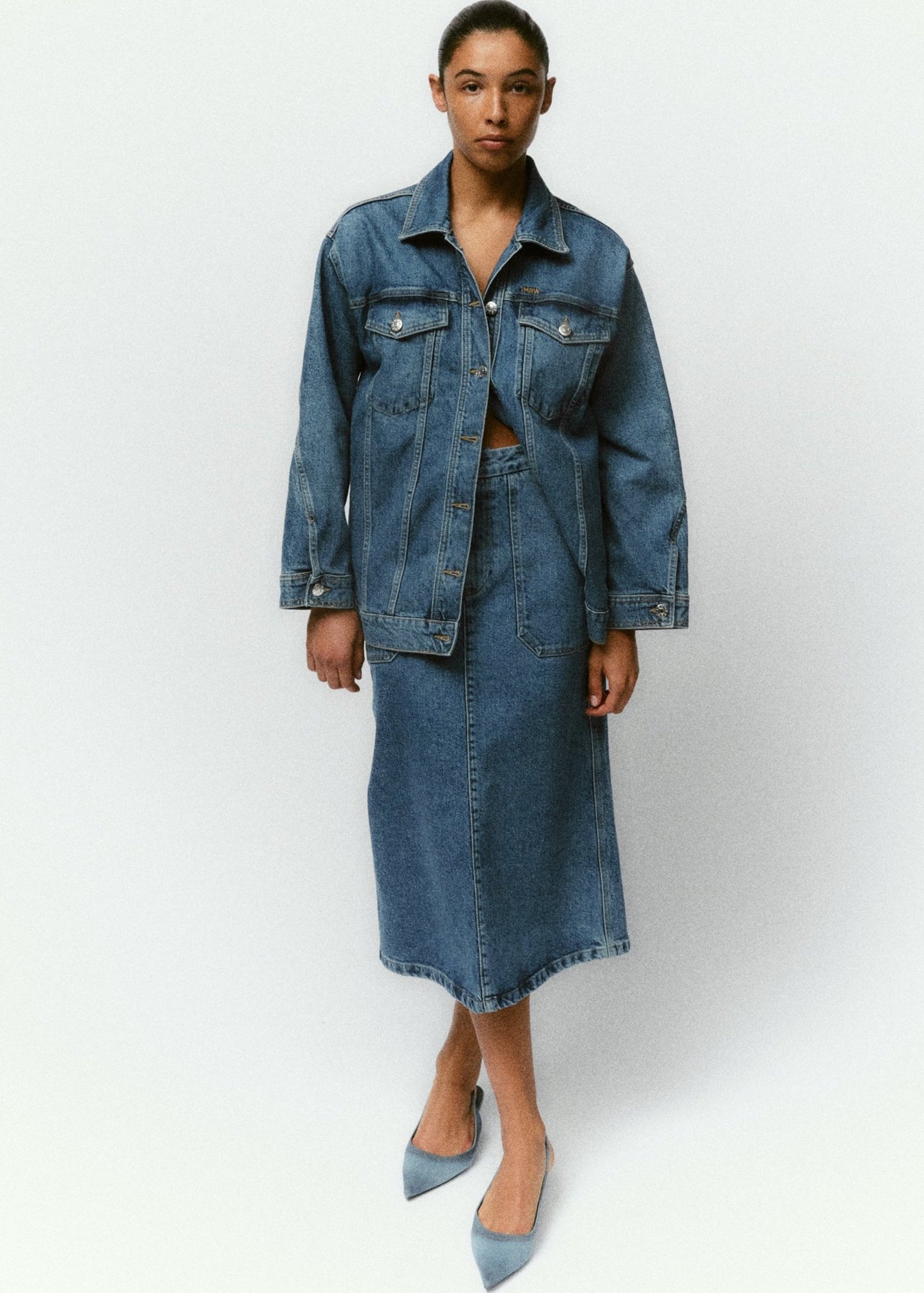 TOMORROW DENIM Arizona Oversize Denim Jacket Long Beach