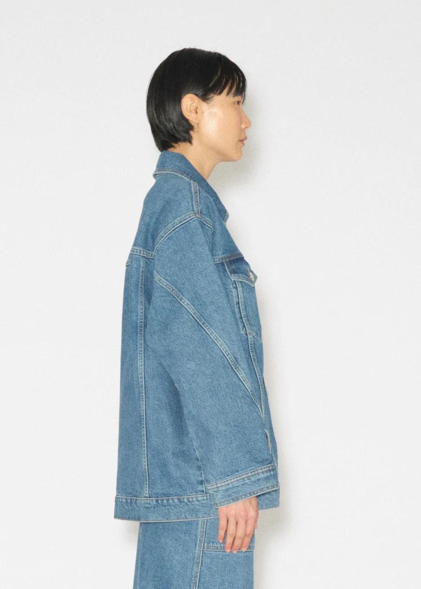 TOMORROW DENIM Arizona Oversize Denim Jacket Long Beach