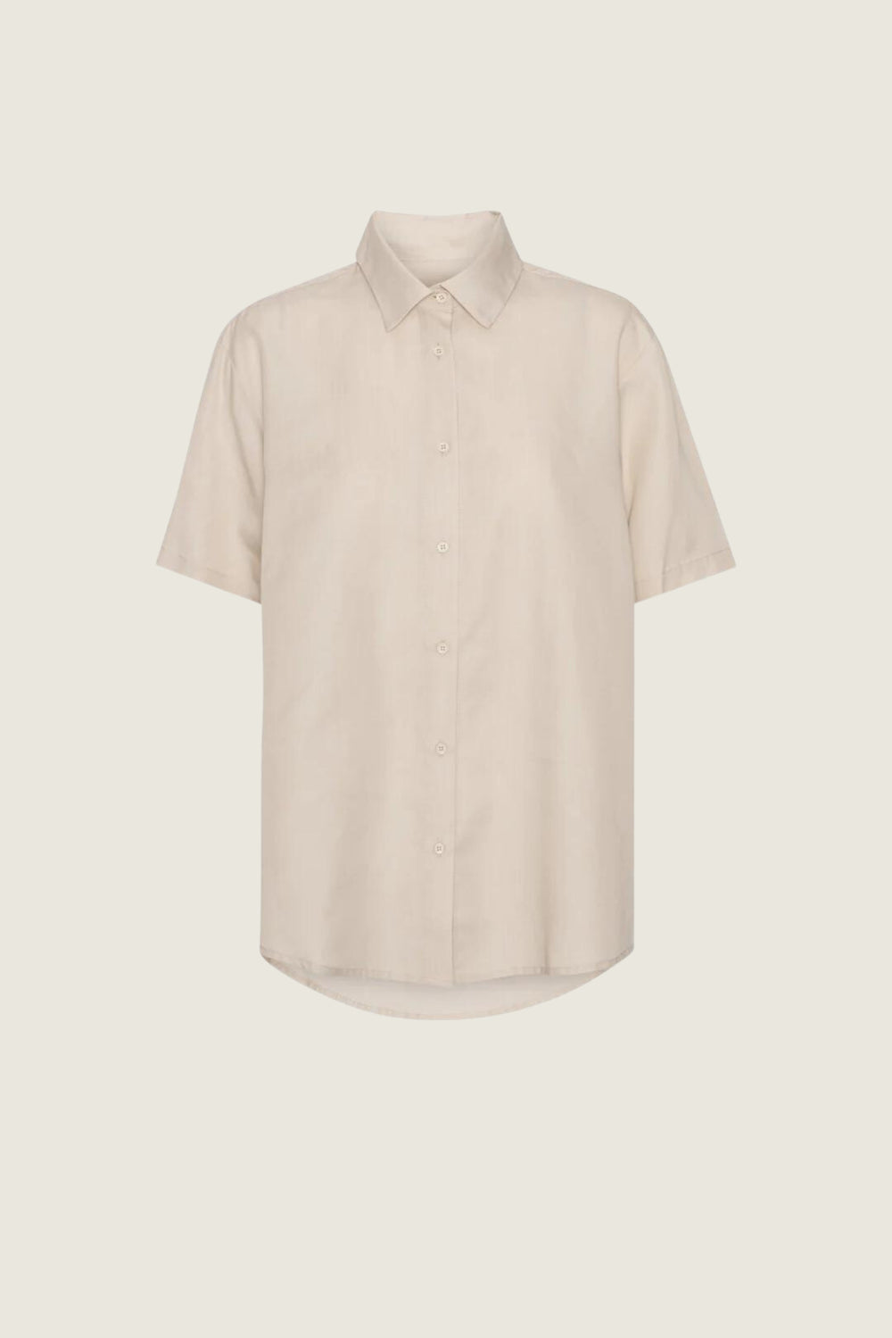 SCHULZ BY CROWD Signe Oversize Short Sleeve Shirt Tencel