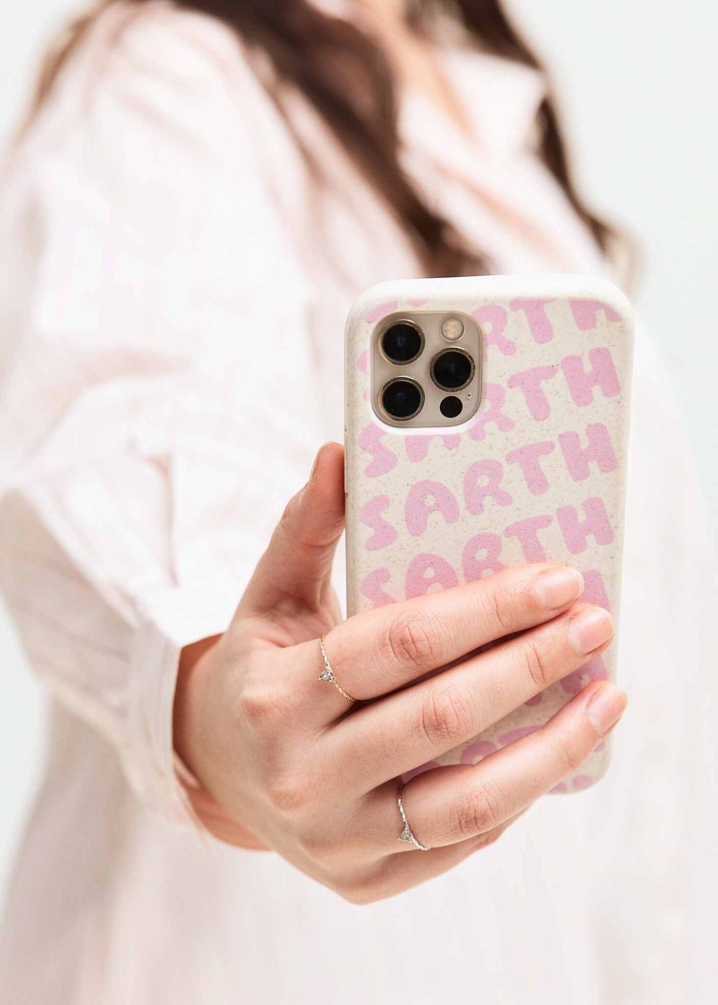 SARTH Biodegradable Logo Phone Case Light Pink