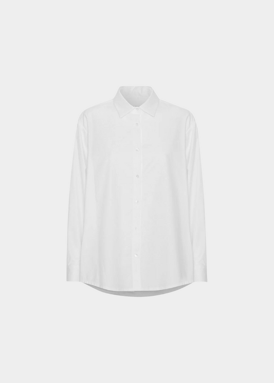 SCHULZ BY CROWD Sanne Oversize Shirt White